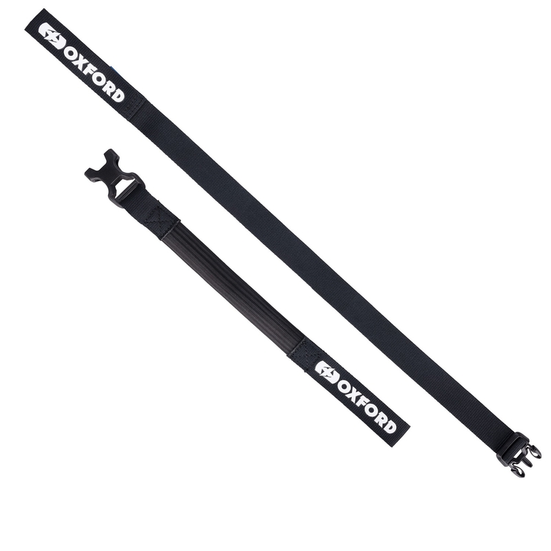 Curele pentru bagaje Oxford Atlas B-Clip 2 buc negru 26 mm x 2 m