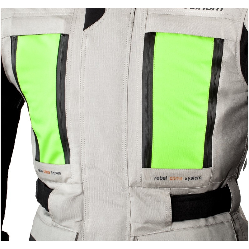 Rebelhorn Hardy Pro jachetă de motocicletă gri-negru