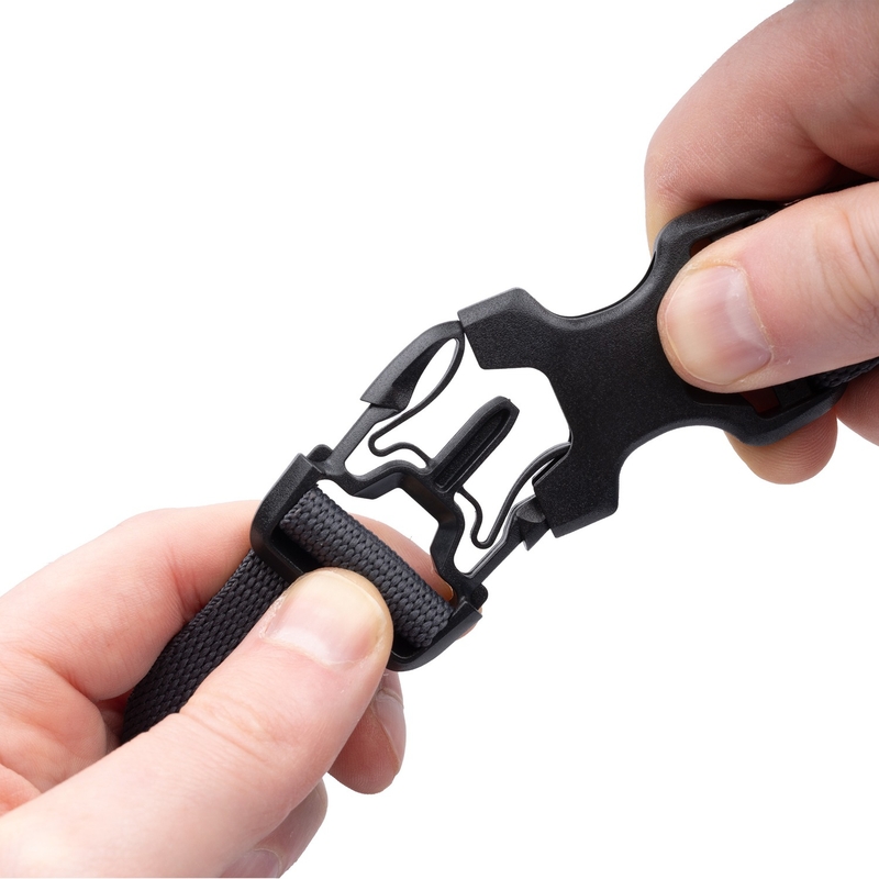 Curele pentru bagaje Oxford Atlas B-Clip 2 buc negru 26 mm x 1,2 m