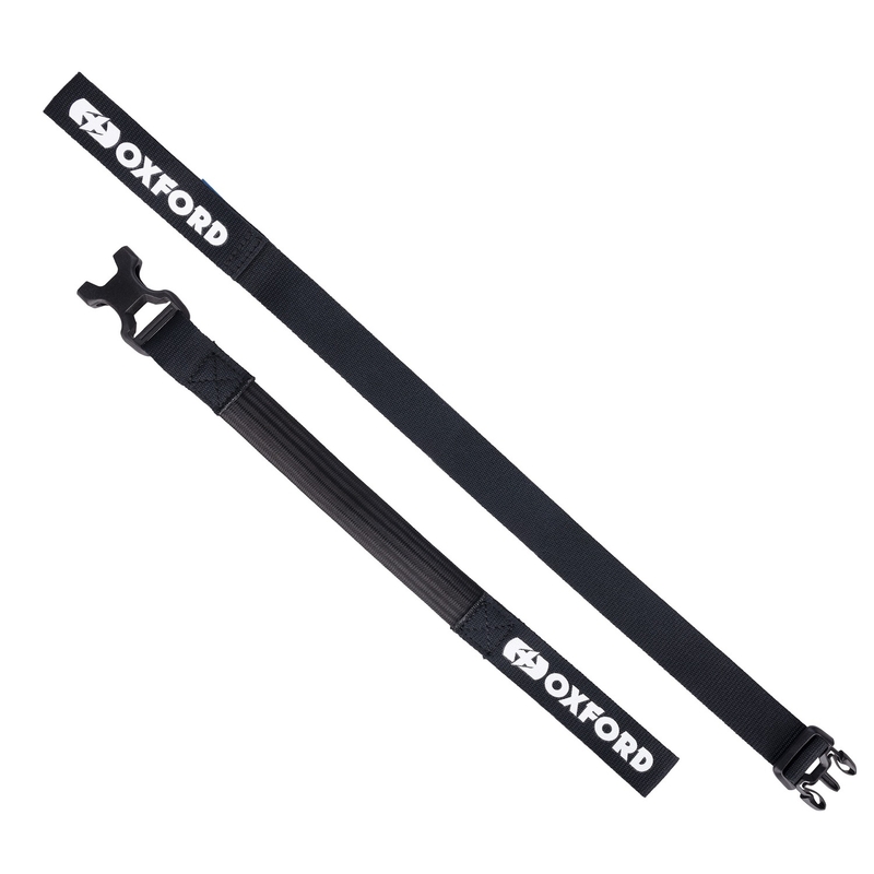 Curele pentru bagaje Oxford Atlas B-Clip 2 buc negru 26 mm x 1,2 m