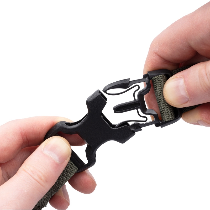 Curele pentru bagaje Oxford Atlas B-Clip 2 buc verde 26 mm x 1,2 m