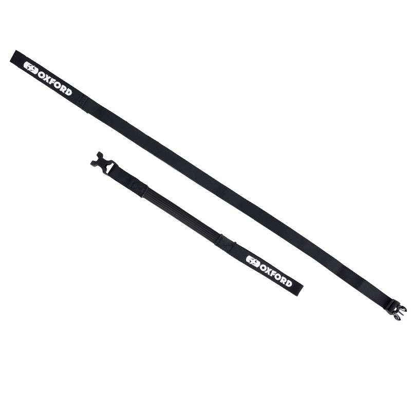 Curele pentru bagaje Oxford Atlas B-Clip 2 buc negru 17 mm x 2 m