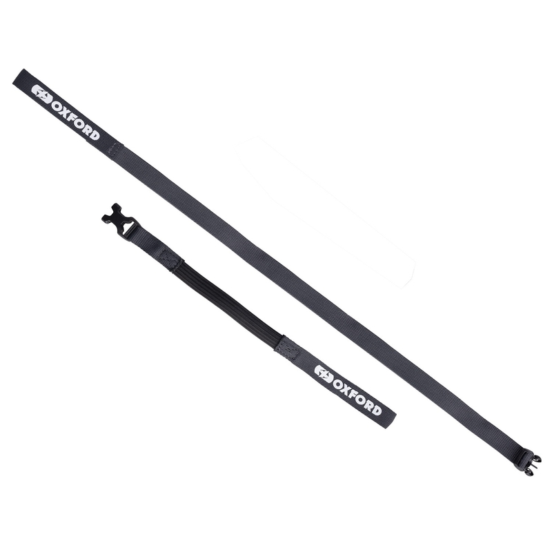 Curele pentru bagaje Oxford Atlas B-Clip 2 buc gri 17 mm x 2 m