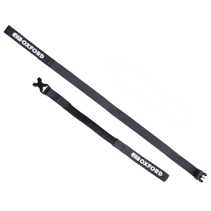 Curele pentru bagaje Oxford Atlas B-Clip 2 buc gri 17 mm x 1,2 m