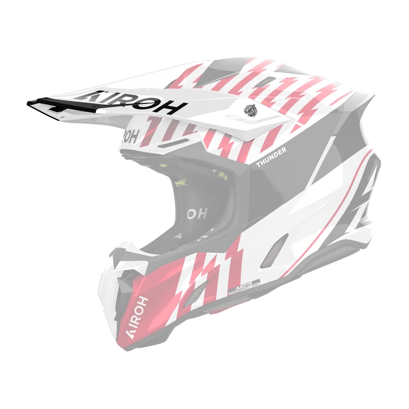 Vizor pentru casca Airoh Twist 3 Thunder roșu lucios