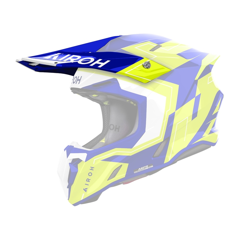 Vizor cască Airoh Twist 3 Dizzy albastru-galben strălucitor