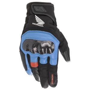 Mănuși moto Alpinestars SMX Z Drystar Honda gri deschis-negru-albastru-roșu