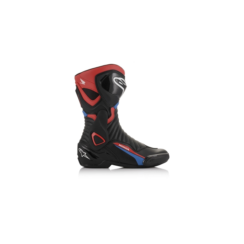 Cizme moto Alpinestars S-MX 6 Honda colectie negru-rosu-albastru-alb