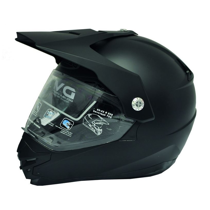 Cască de enduro cu parasolar Ozone MXT-01 negru-mat
