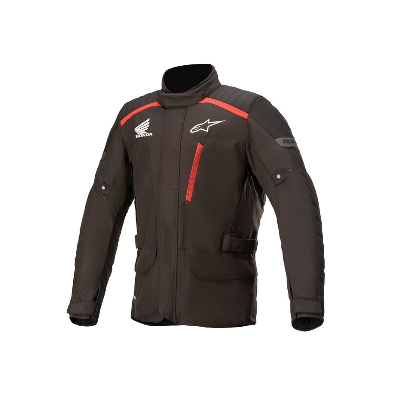 Geaca moto Alpinestars Gravity Drystar Honda colectia negru-rosu