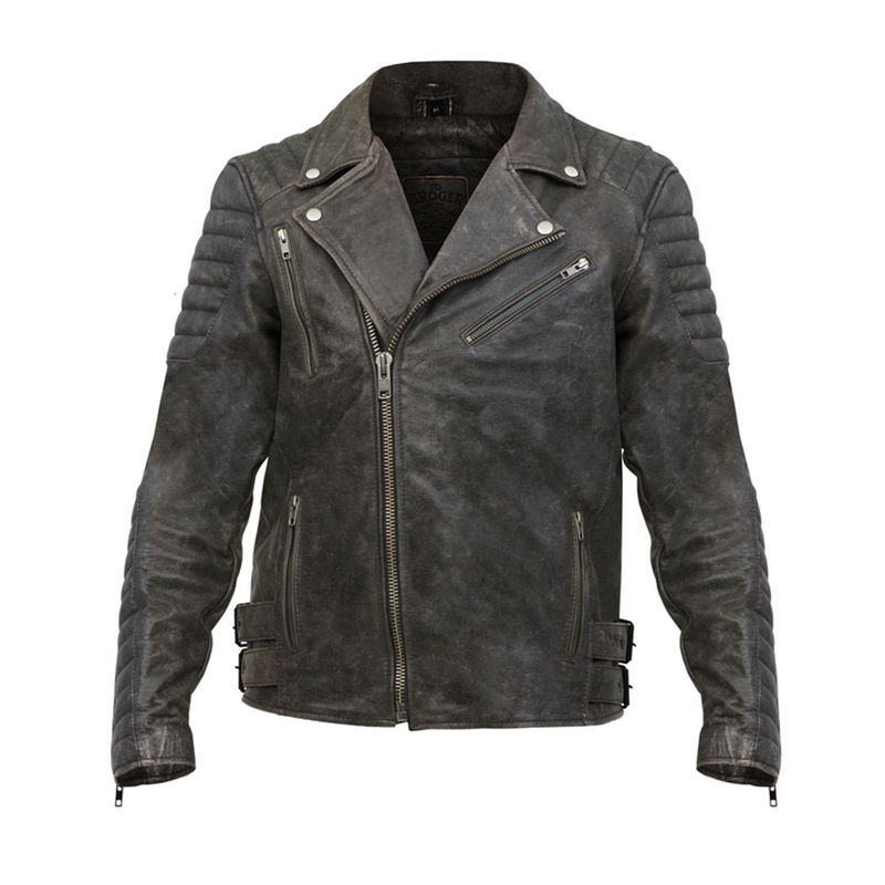 BROGER Ohio Ohio Vintage maro sacou de motocicletă maro lichidare