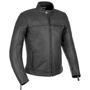 Oxford Walton Jachetă de motocicletă din piele neagră Oxford Walton