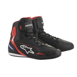 Cizme moto Alpinestars Faster-3 Honda colectia negru-rosu-albastru