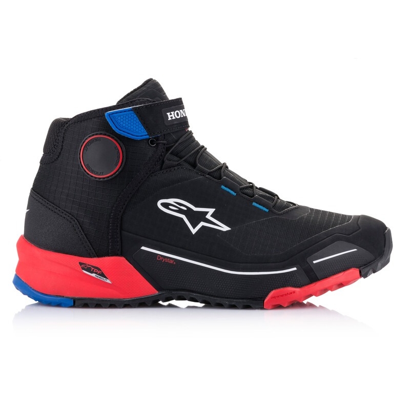 Cizme moto Alpinestars CR-X Drystar Honda Collection negru-rosu-albastru