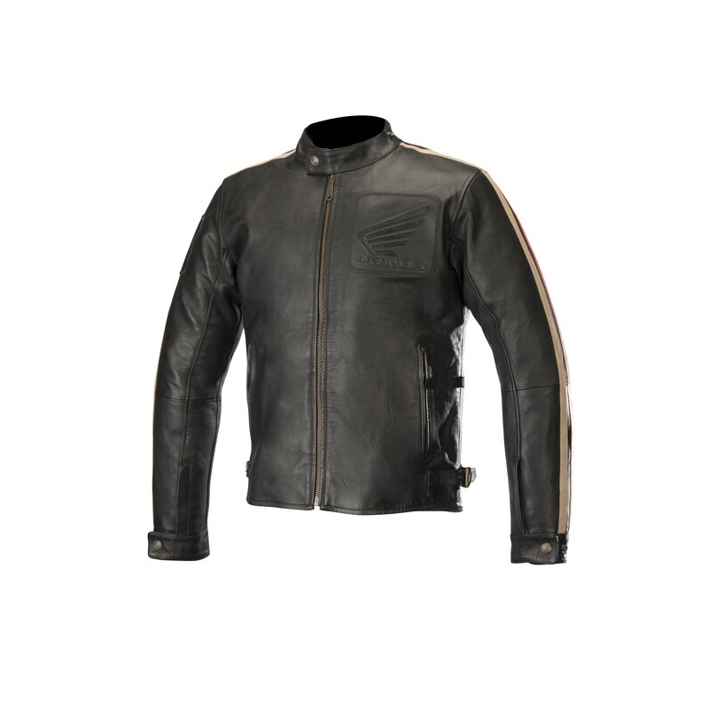 Jachetă de motocicletă Alpinestars Charlie Honda Colecția Negru-Cremă-Roșu