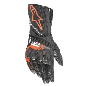 Mănuși moto Alpinestars SP-8 negru-rosu fluo