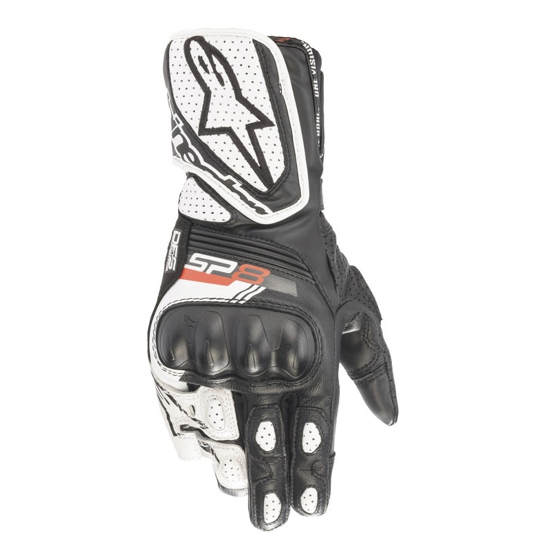 Mănuși moto damă Alpinestars SP-8 negru-alb