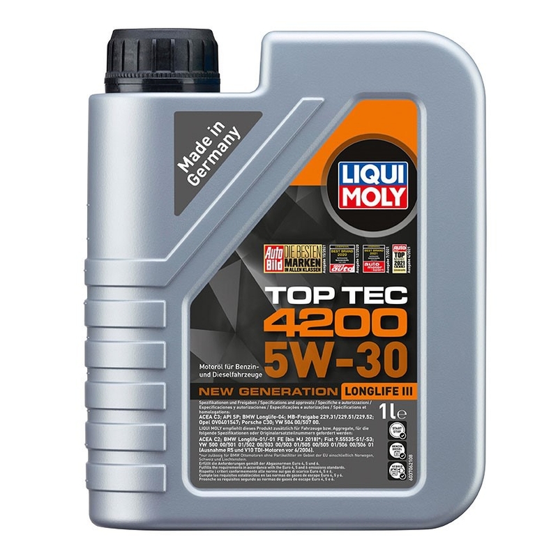 Ulei de motor sintetic LIQUI MOLY Top Tec 4200 5W-30 Noua generatie 1 l