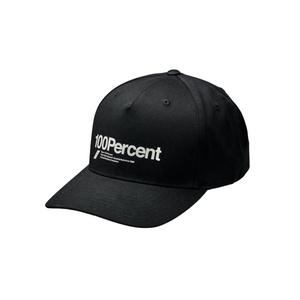 100% șapcă Manifesto Snapback neagră