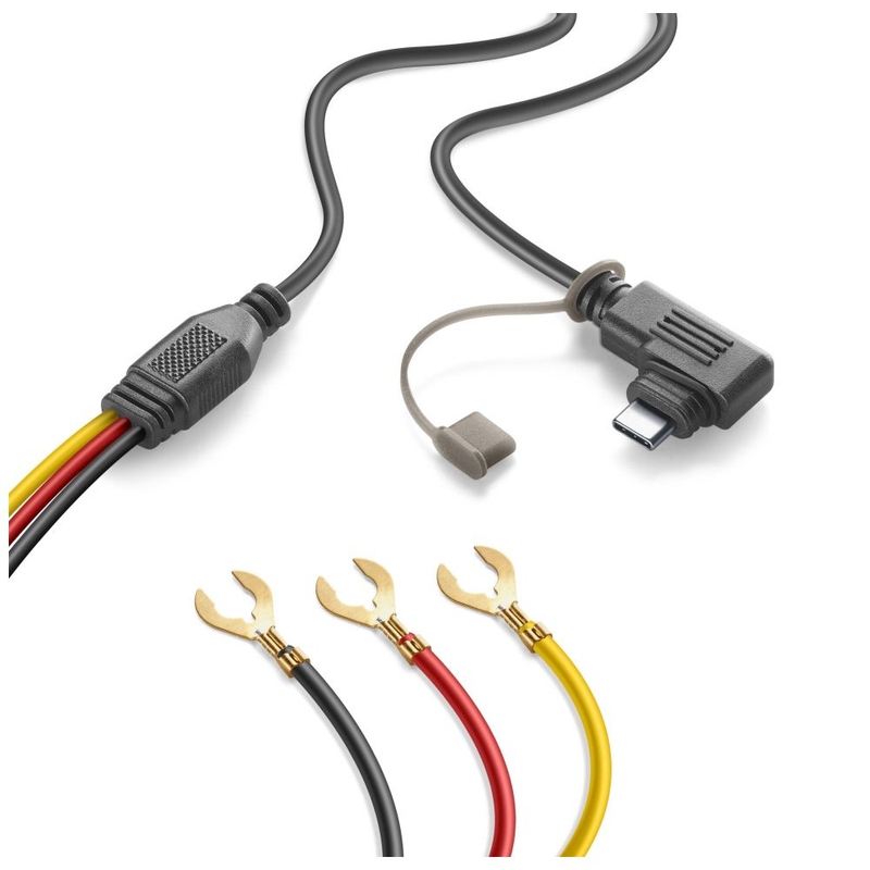 Cablu de alimentare pentru Interphone Ridesync USB-C/baterie