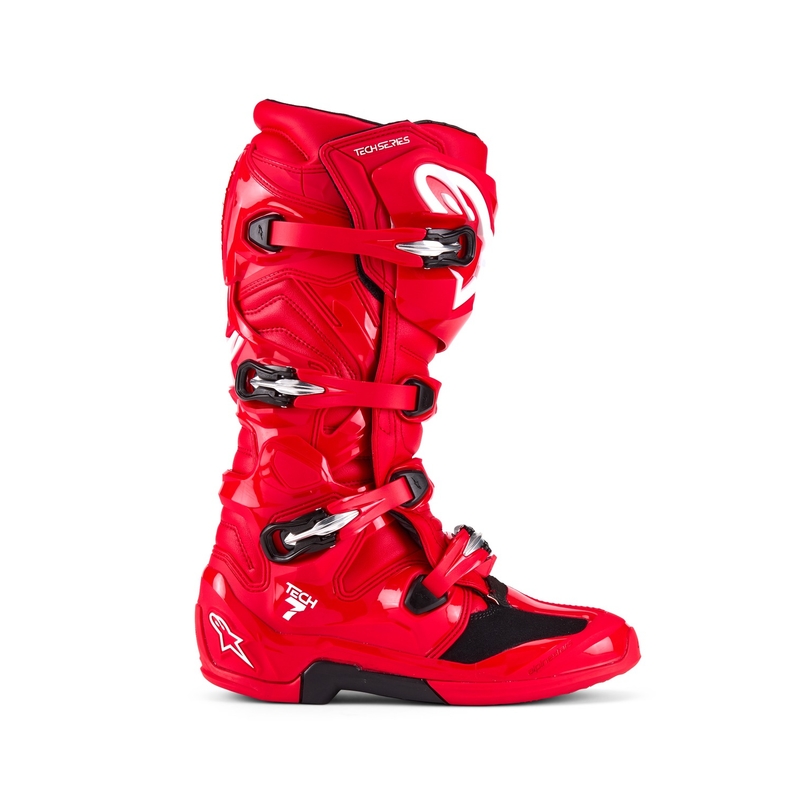 Ghete moto Alpinestars Tech 7 roșii
