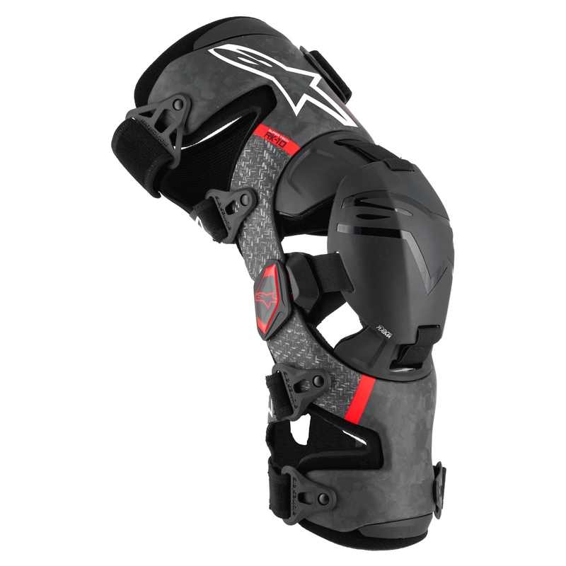 Genunchiere Alpinestars Supertech RK-10 Plasma negru-rosu