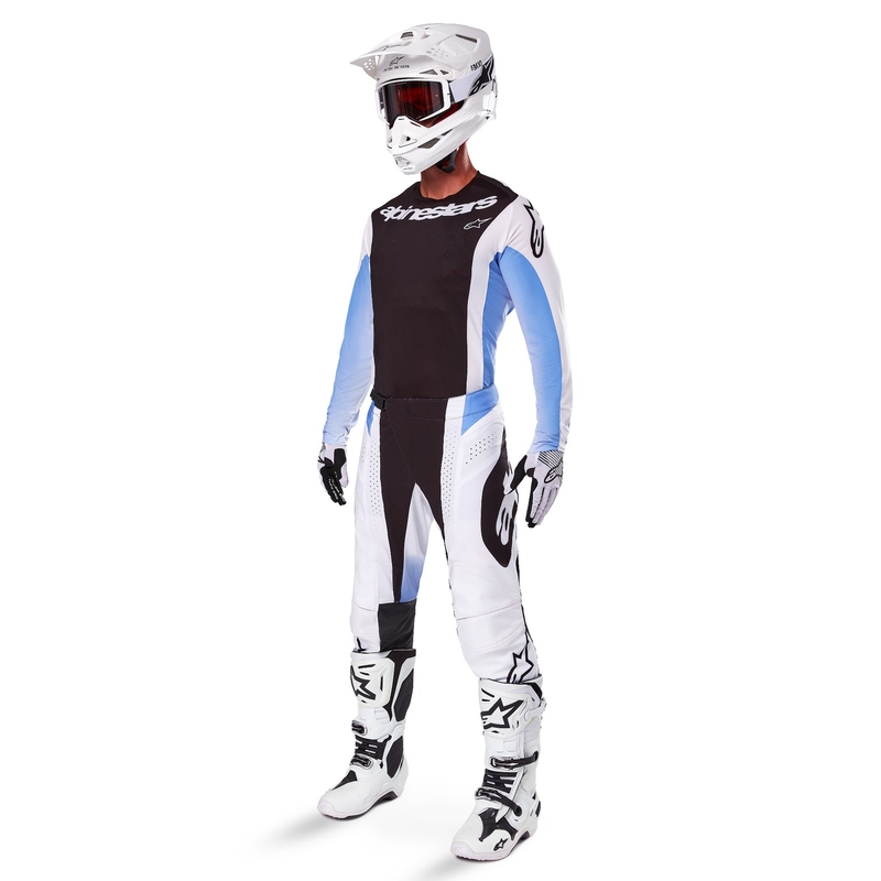 Tricou motocross Alpinestars Techstar Melt negru-albastru