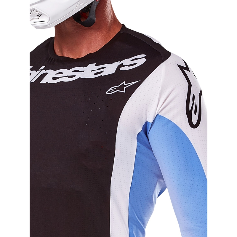 Tricou motocross Alpinestars Techstar Melt negru-albastru