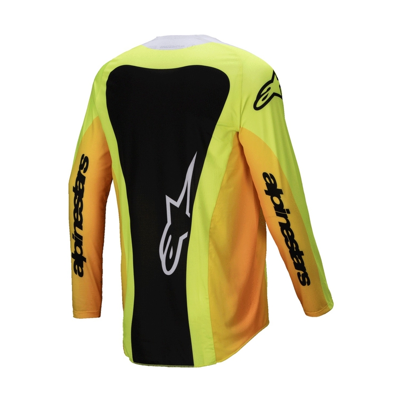 Tricou motocross Alpinestars Techstar Melt galben-negru
