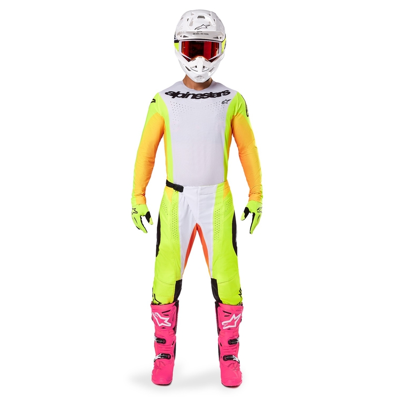 Tricou motocross Alpinestars Techstar Melt galben-negru