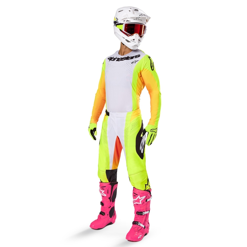 Tricou motocross Alpinestars Techstar Melt galben-negru