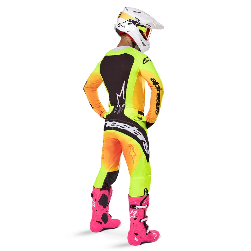 Tricou motocross Alpinestars Techstar Melt galben-negru