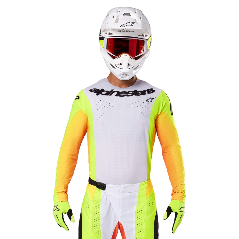 Tricou motocross Alpinestars Techstar Melt galben-negru