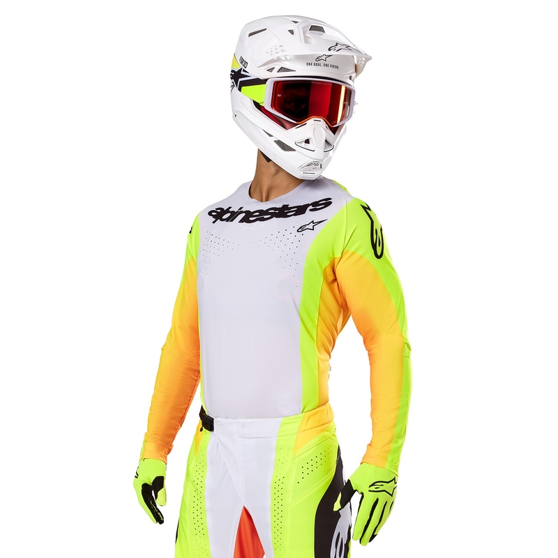 Tricou motocross Alpinestars Techstar Melt galben-negru