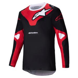 Tricou motocross Alpinestars Racer Veil negru-rosu