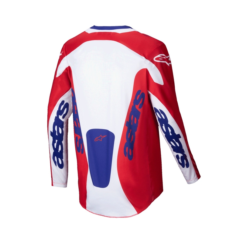 Tricou motocross Alpinestars Racer Veil roșu-alb