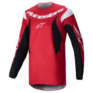 Tricou motocross Alpinestars Fluid Haul roșu-negru