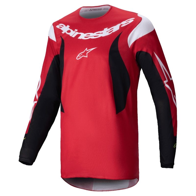 Tricou motocross Alpinestars Fluid Haul roșu-negru