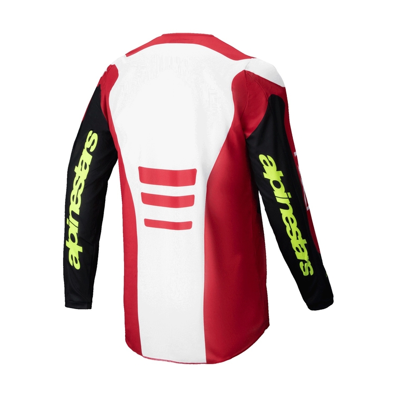 Tricou motocross Alpinestars Fluid Haul roșu-negru