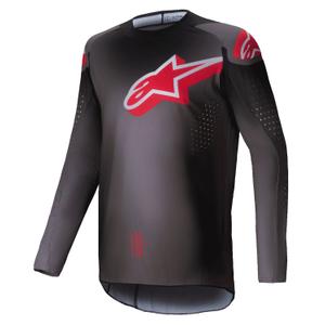 Tricou de motocross Alpinestars Supertech Lipan roșu fum