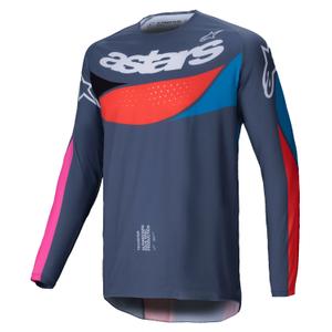 Tricou motocross Alpinestars Techstar Dreem gri-multicolor