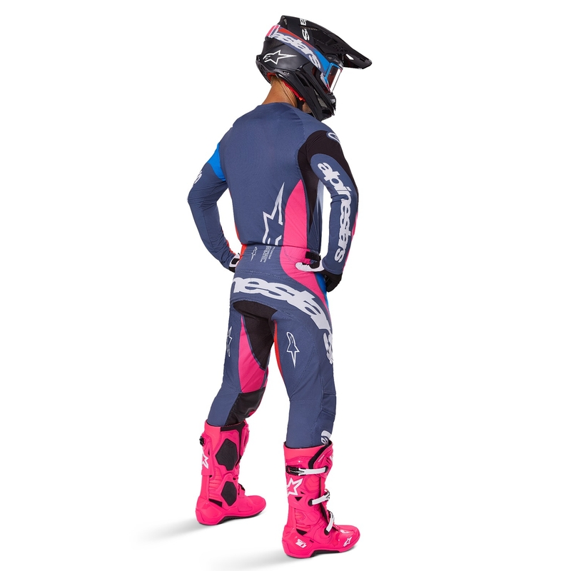 Tricou motocross Alpinestars Techstar Dreem gri-multicolor
