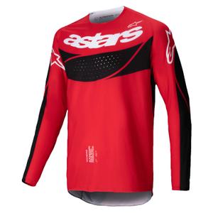 Tricou motocross Alpinestars Techstar Dreem roșu-negru