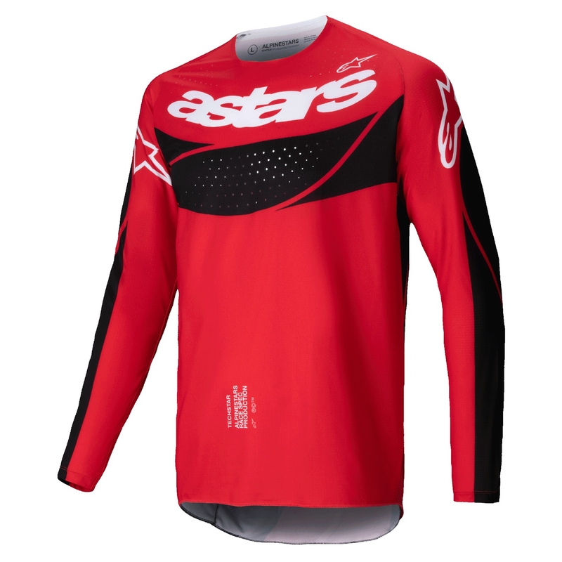 Tricou motocross Alpinestars Techstar Dreem roșu-negru