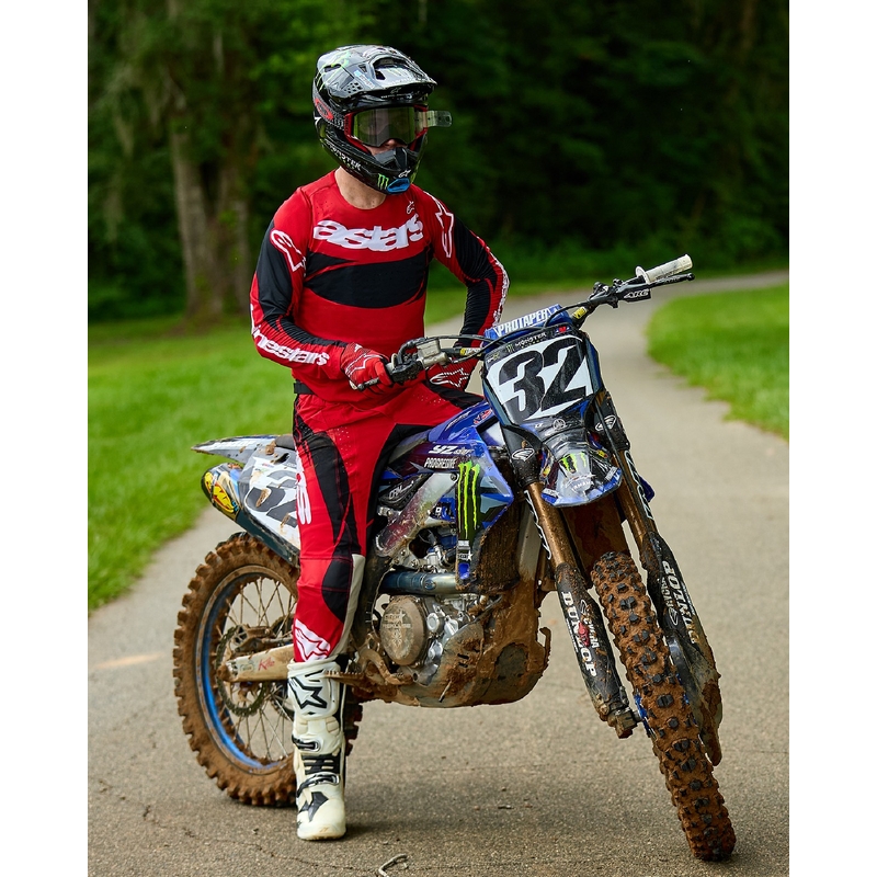 Tricou motocross Alpinestars Techstar Dreem roșu-negru