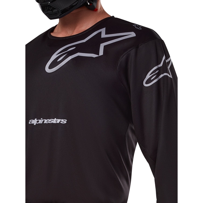 Tricou motocross Alpinestars Racer Graphite negru-gri