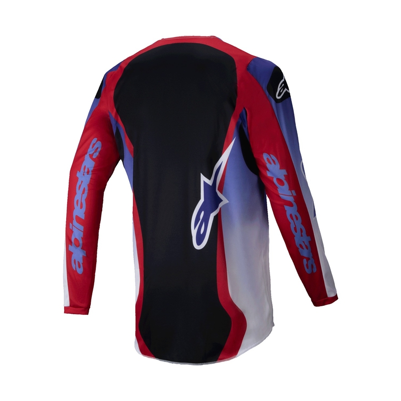 Tricou motocross Alpinestars Fluid Wurx violet-rosu fluo