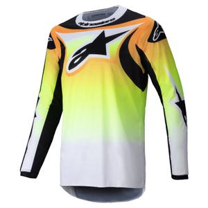 Tricou motocross Alpinestars Fluid Wurx galben-negru