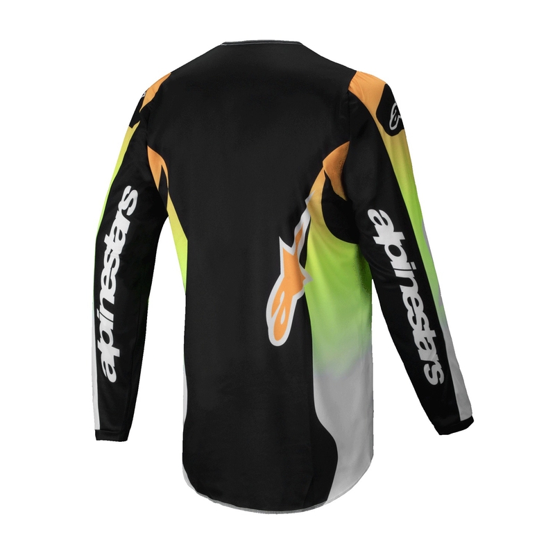 Tricou motocross Alpinestars Fluid Wurx galben-negru