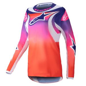 Tricou Motocross Alpinestars Stella Fluid Wurx pentru femei, multicolor-alb